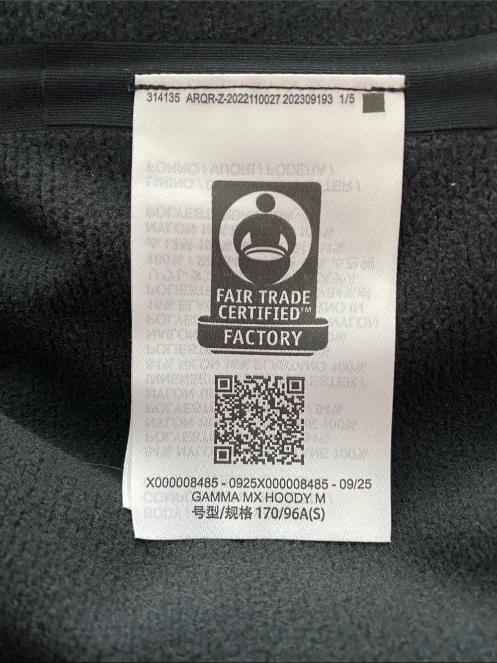 Arcteryx Gamma MX Hoody black men’s small. NWOT - Picture 6 of 9
